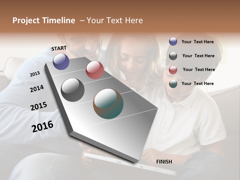 Portrait Using Cheerful PowerPoint Template