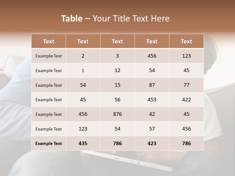 Portrait Using Cheerful PowerPoint Template