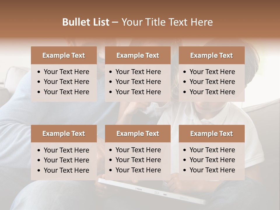 Portrait Using Cheerful PowerPoint Template