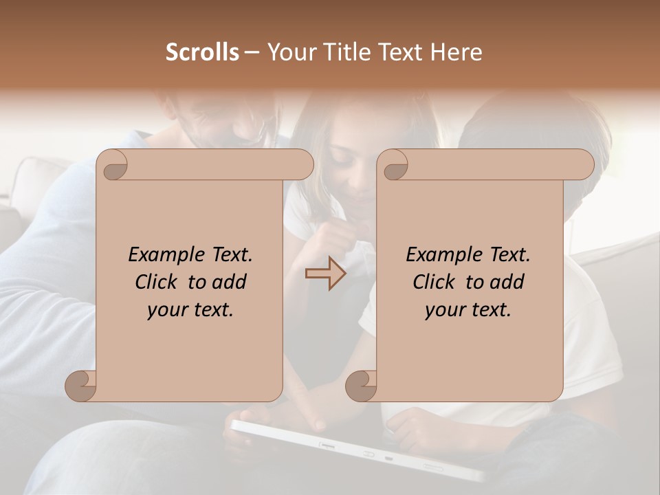 Portrait Using Cheerful PowerPoint Template