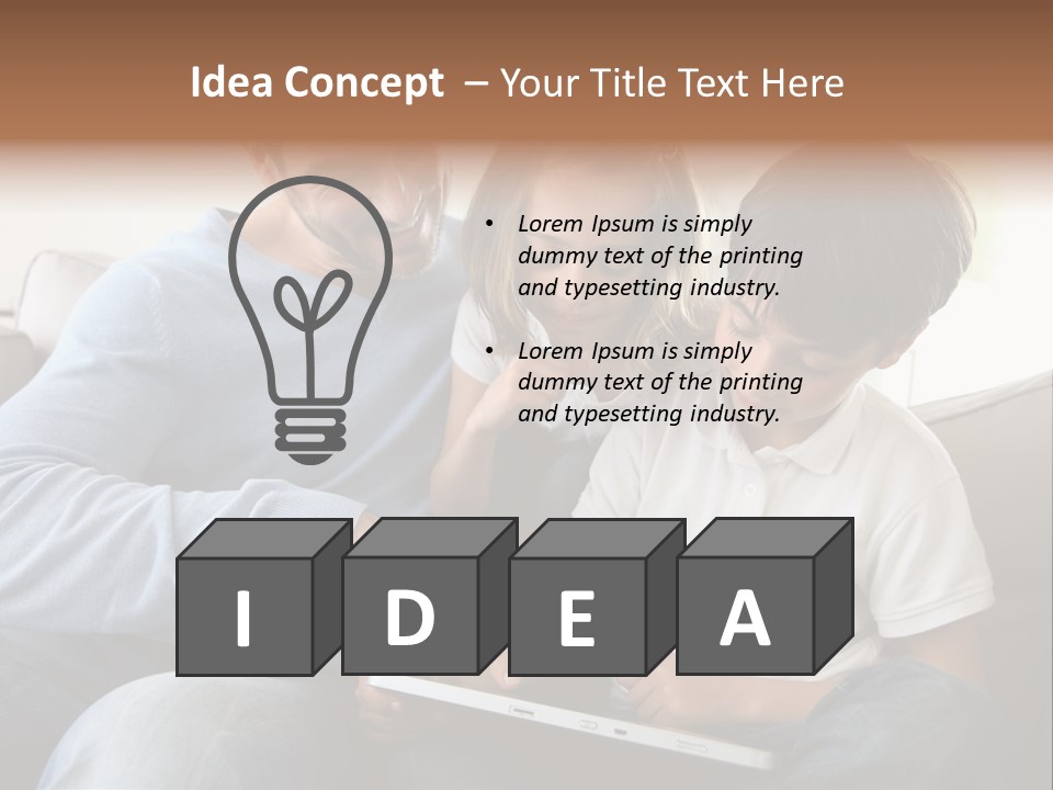 Portrait Using Cheerful PowerPoint Template