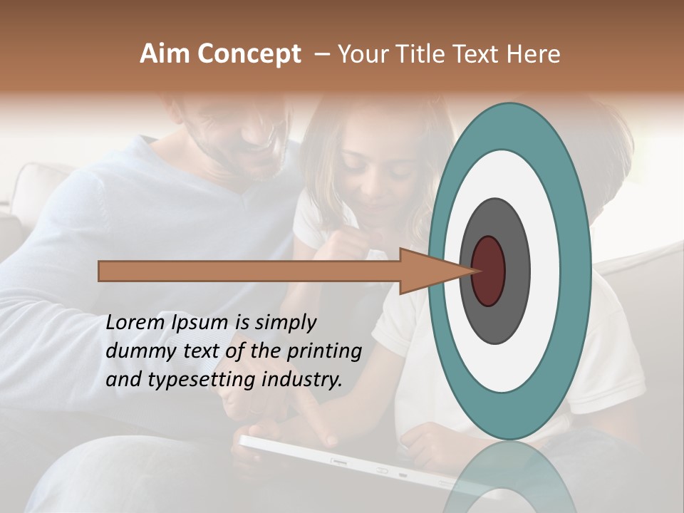 Portrait Using Cheerful PowerPoint Template