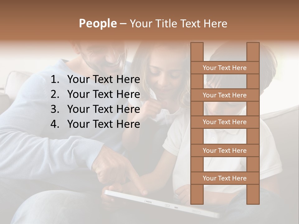 Portrait Using Cheerful PowerPoint Template