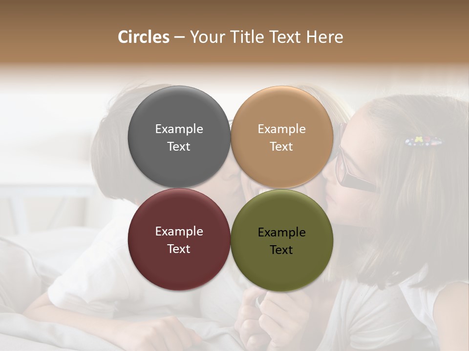 Three People Smile European PowerPoint Template