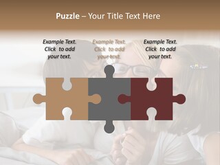 Three People Smile European PowerPoint Template