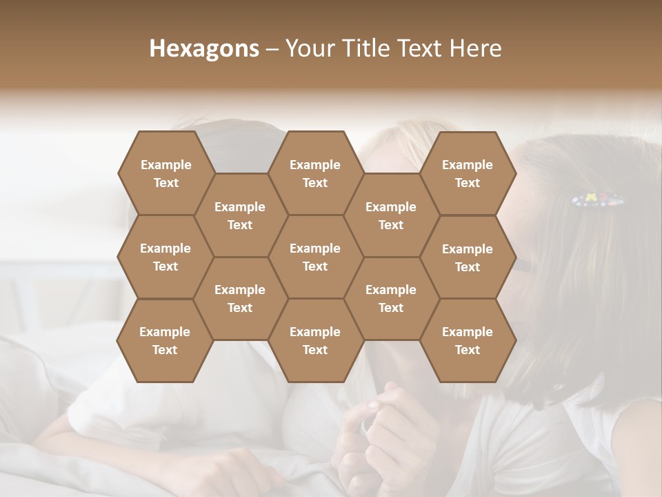 Three People Smile European PowerPoint Template