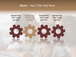 Three People Smile European PowerPoint Template
