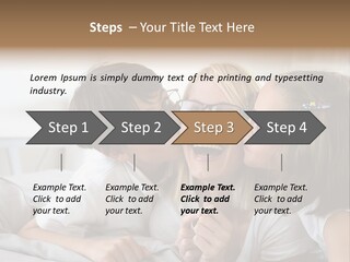 Three People Smile European PowerPoint Template