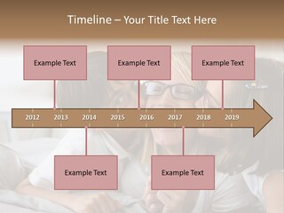 Three People Smile European PowerPoint Template