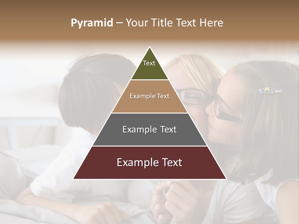 Three People Smile European PowerPoint Template
