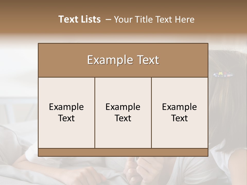 Three People Smile European PowerPoint Template