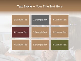 Three People Smile European PowerPoint Template