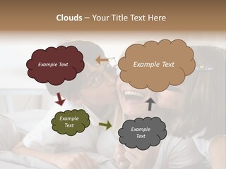 Three People Smile European PowerPoint Template