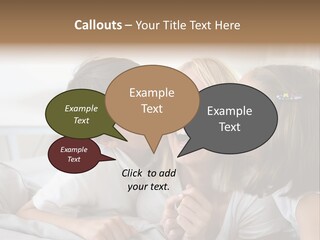 Three People Smile European PowerPoint Template