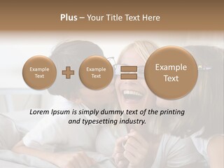 Three People Smile European PowerPoint Template