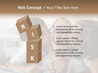 Three People Smile European PowerPoint Template