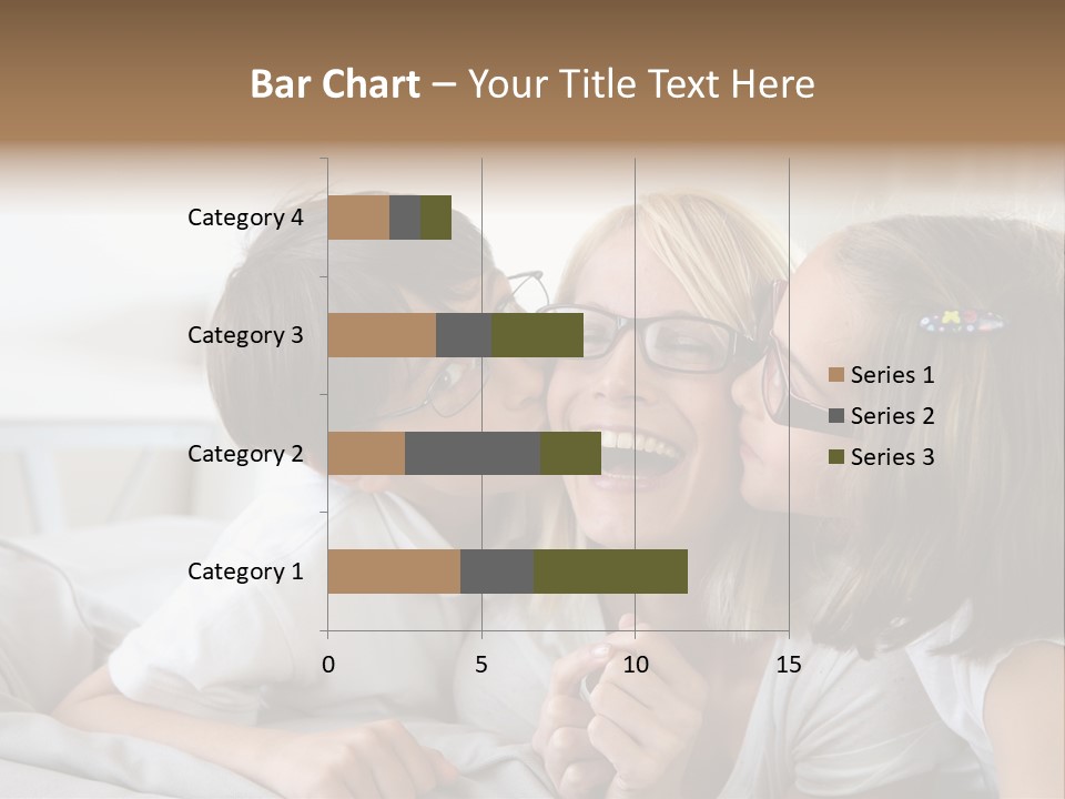 Three People Smile European PowerPoint Template
