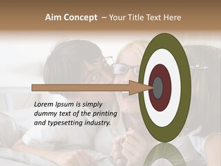 Three People Smile European PowerPoint Template