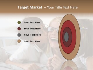 Three People Smile European PowerPoint Template