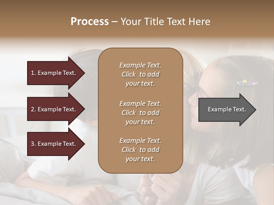 Three People Smile European PowerPoint Template