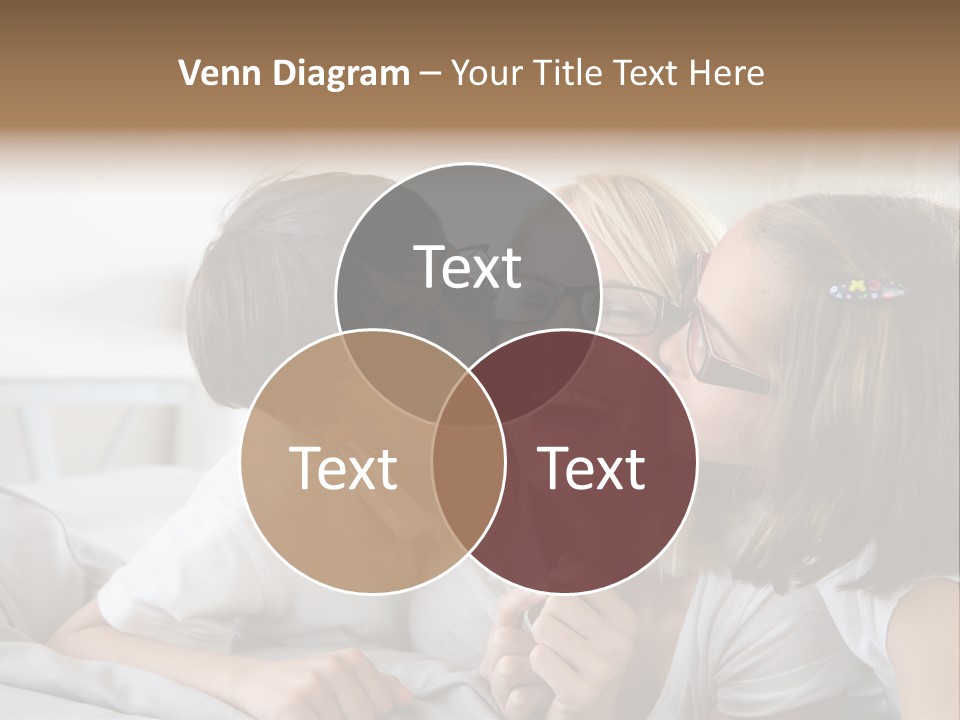 Three People Smile European PowerPoint Template