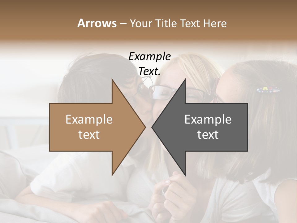 Three People Smile European PowerPoint Template