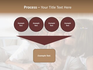 Three People Smile European PowerPoint Template