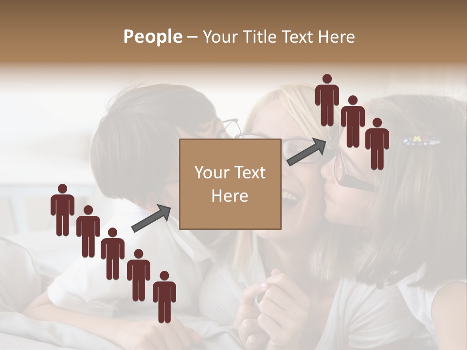 Three People Smile European PowerPoint Template