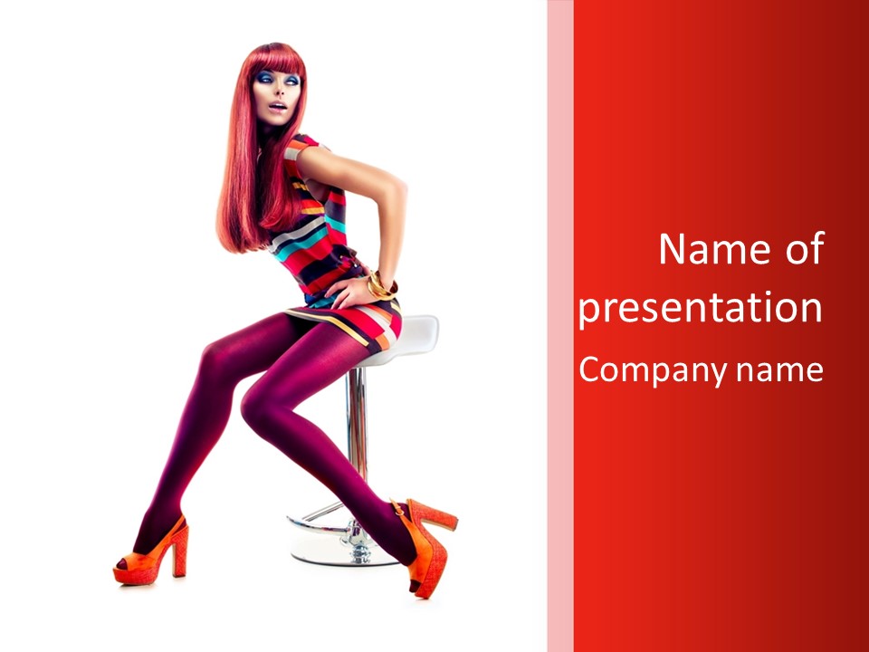 Tights Legs Beauty PowerPoint Template