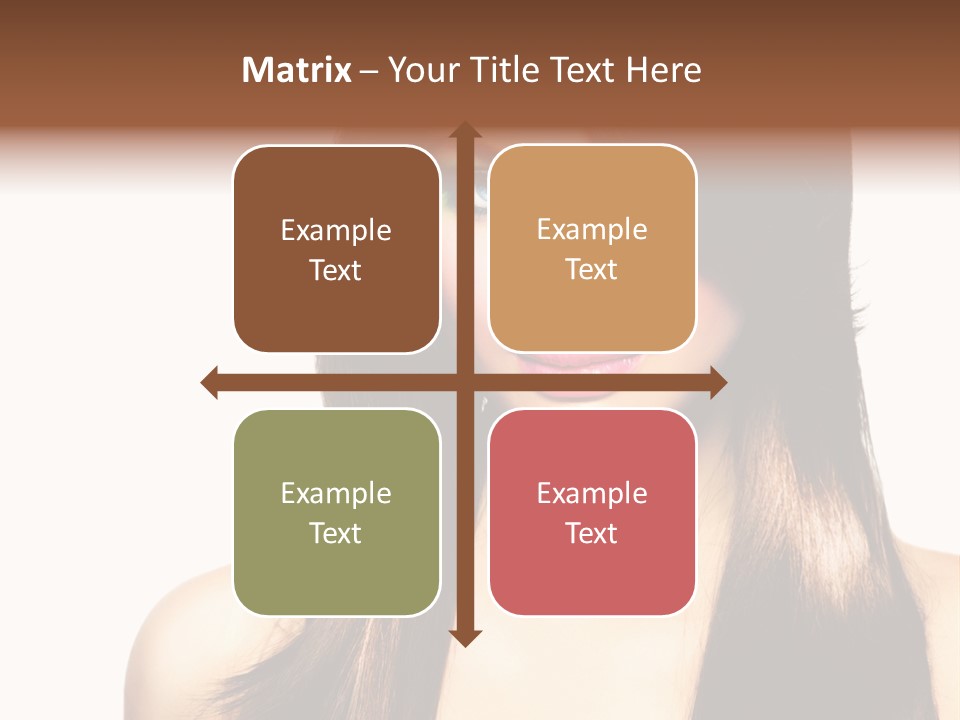 Girl Blue Beauty PowerPoint Template