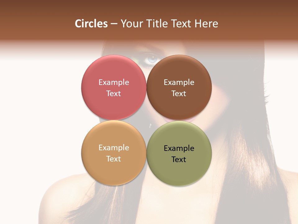 Girl Blue Beauty PowerPoint Template