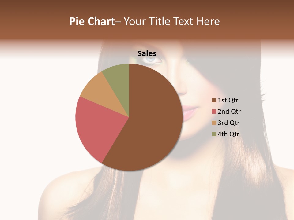 Girl Blue Beauty PowerPoint Template