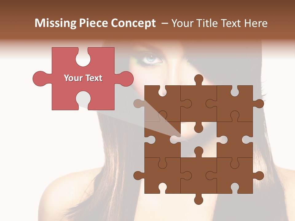 Girl Blue Beauty PowerPoint Template