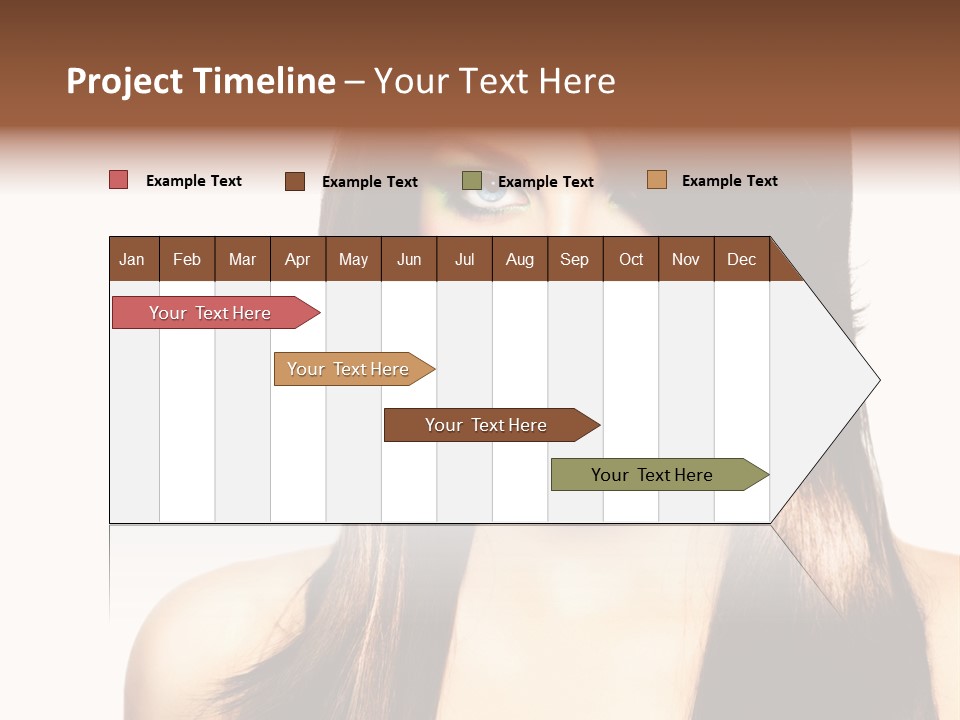 Girl Blue Beauty PowerPoint Template