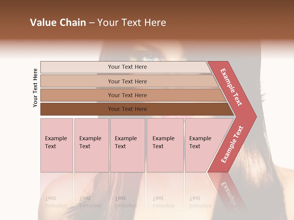 Girl Blue Beauty PowerPoint Template