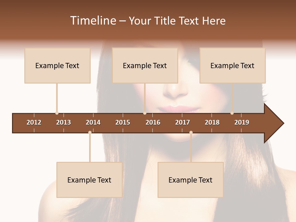 Girl Blue Beauty PowerPoint Template