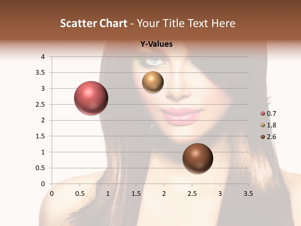 Girl Blue Beauty PowerPoint Template