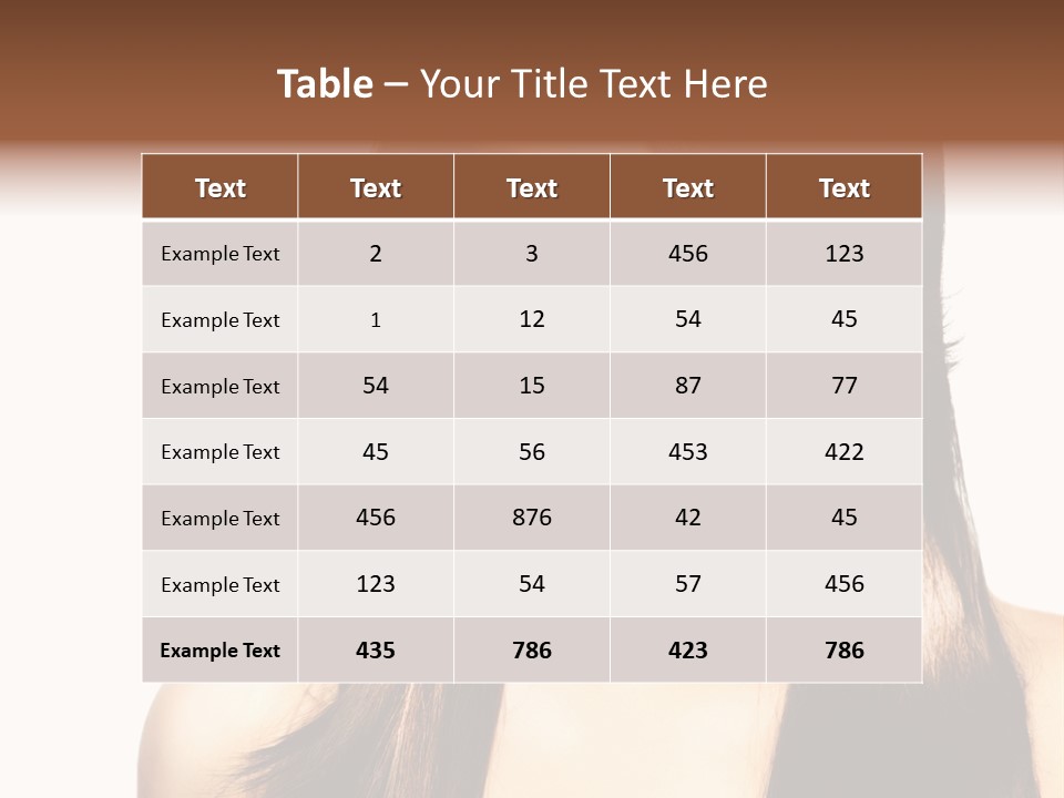 Girl Blue Beauty PowerPoint Template