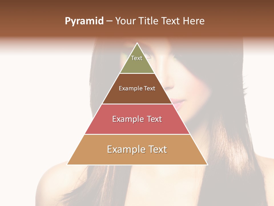 Girl Blue Beauty PowerPoint Template