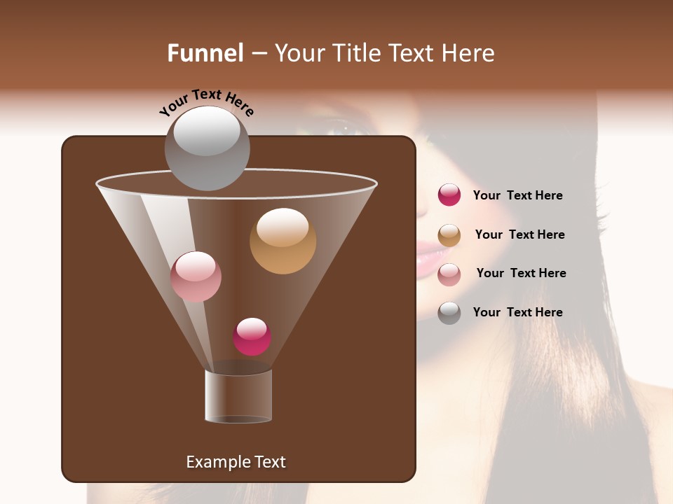 Girl Blue Beauty PowerPoint Template