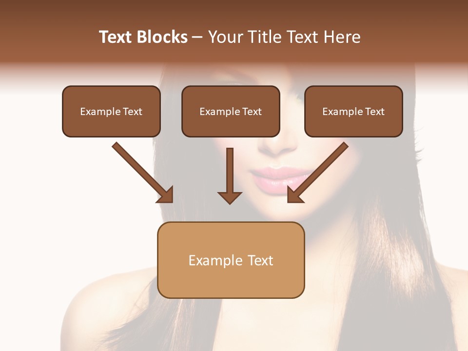 Girl Blue Beauty PowerPoint Template