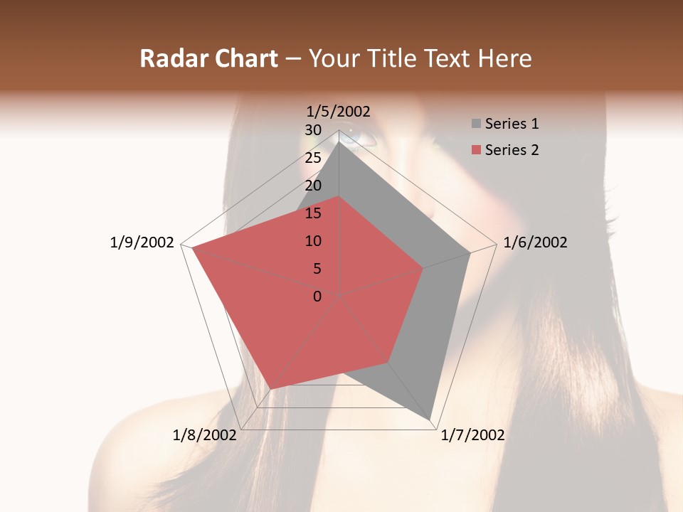 Girl Blue Beauty PowerPoint Template