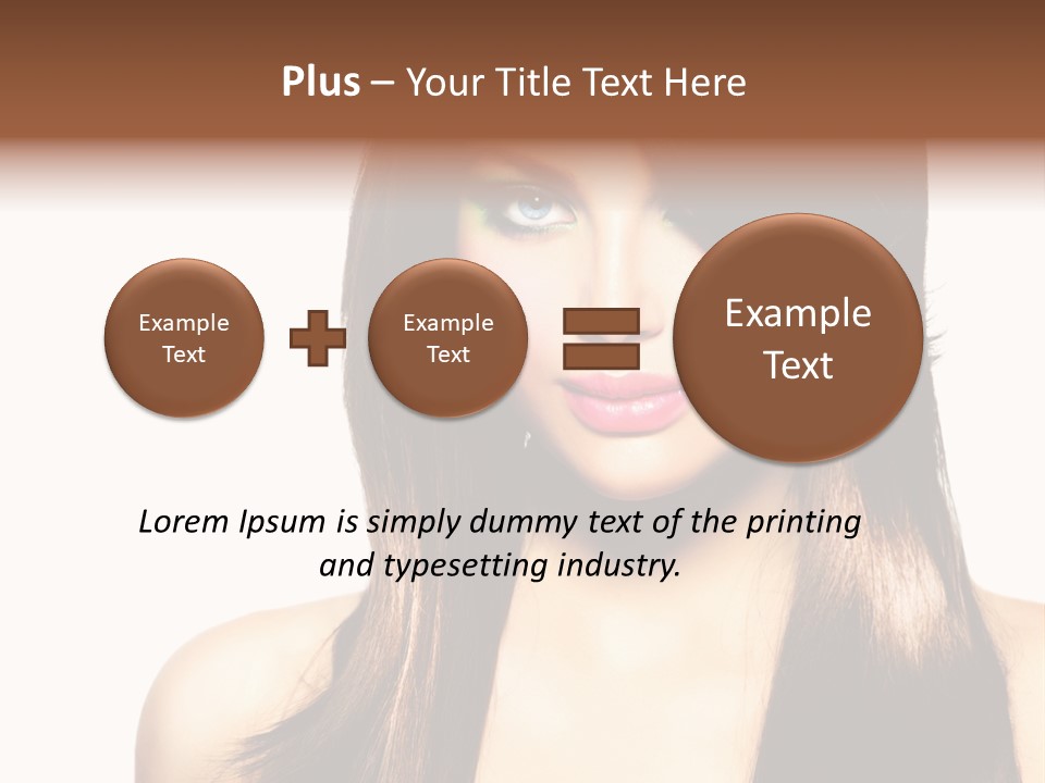 Girl Blue Beauty PowerPoint Template