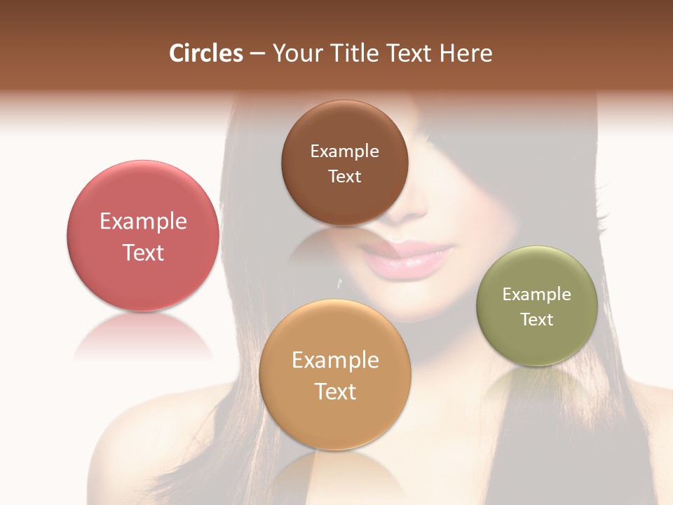 Girl Blue Beauty PowerPoint Template