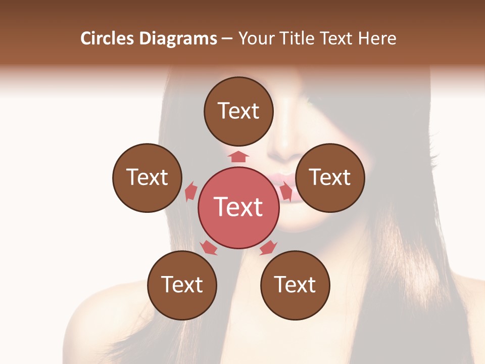 Girl Blue Beauty PowerPoint Template