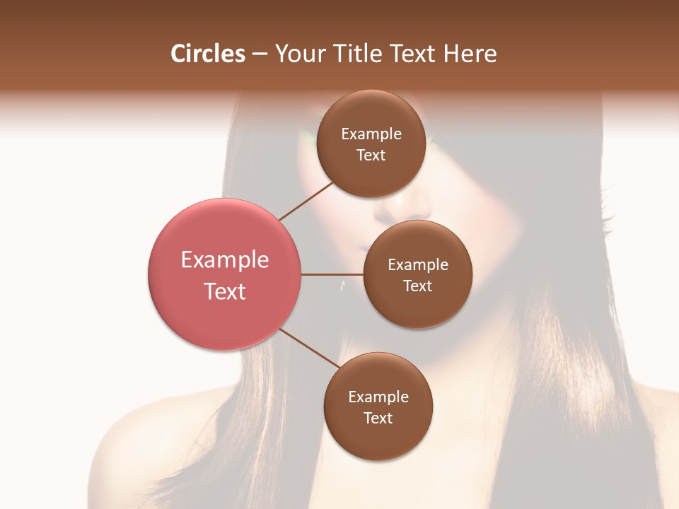 Girl Blue Beauty PowerPoint Template