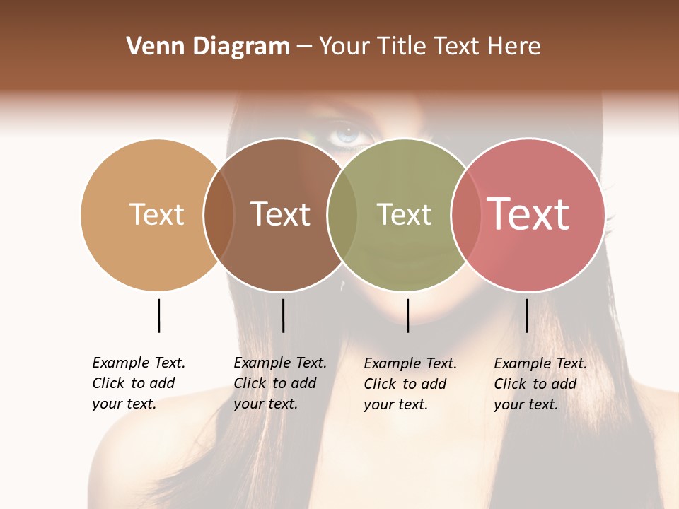 Girl Blue Beauty PowerPoint Template