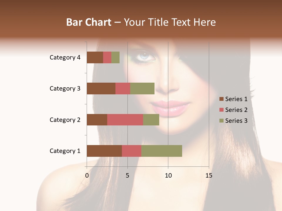 Girl Blue Beauty PowerPoint Template