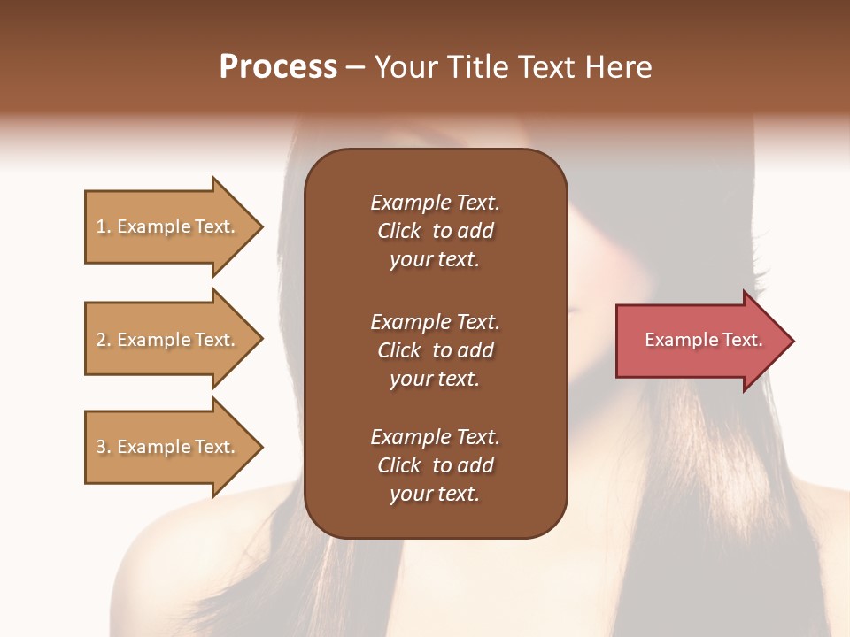 Girl Blue Beauty PowerPoint Template