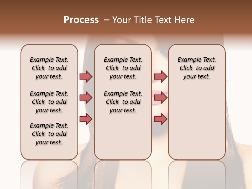 Girl Blue Beauty PowerPoint Template